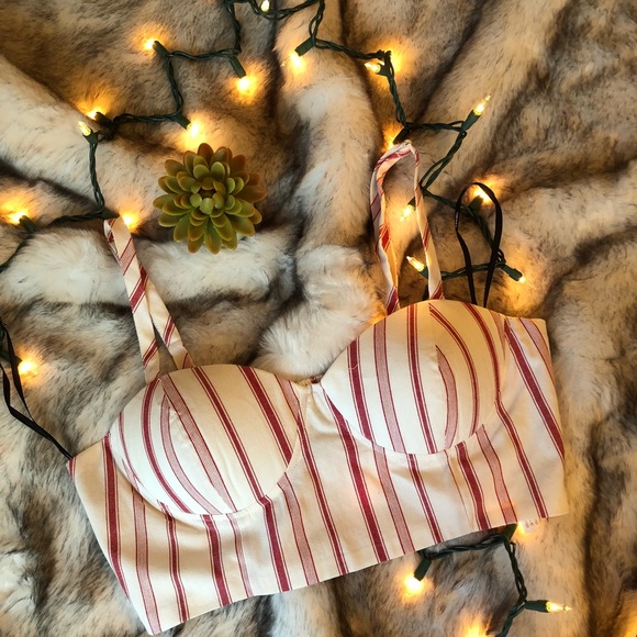Forever 21 Other - Forever 21 | Peppermint Striped Bralette Bra